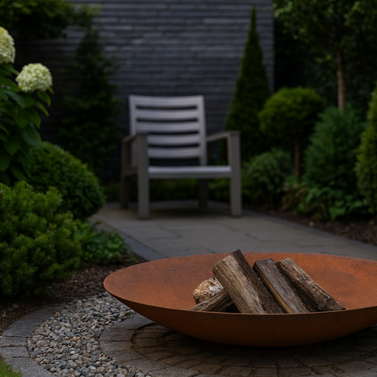 Cortenstaal vuurschaal FLAMO D 100 cm