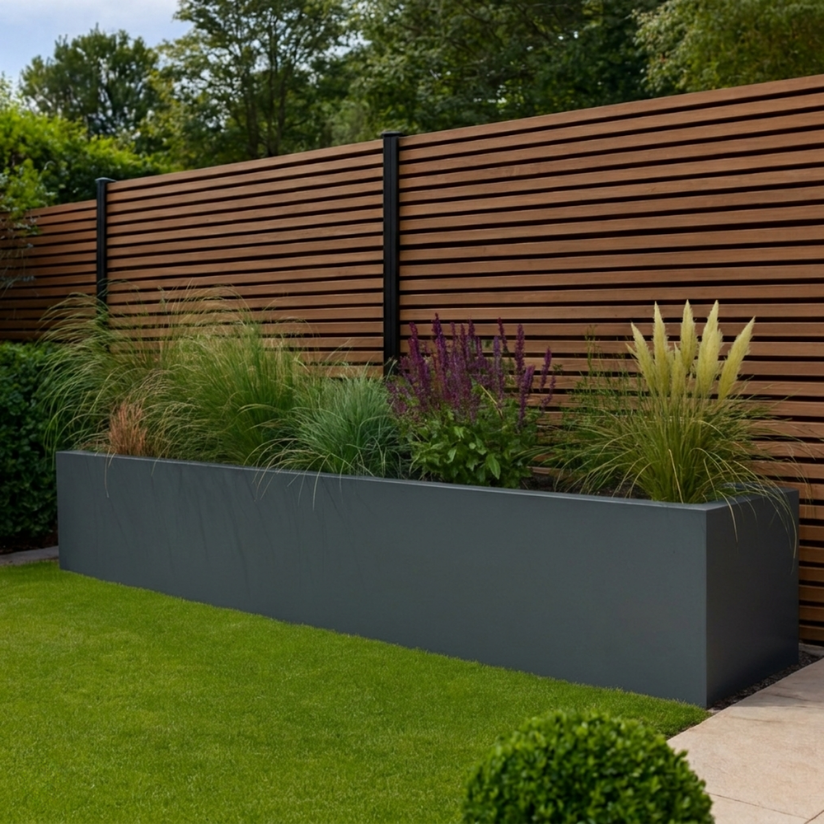 Stalen plantenbak VARNI 100 x 50 x 100 cm