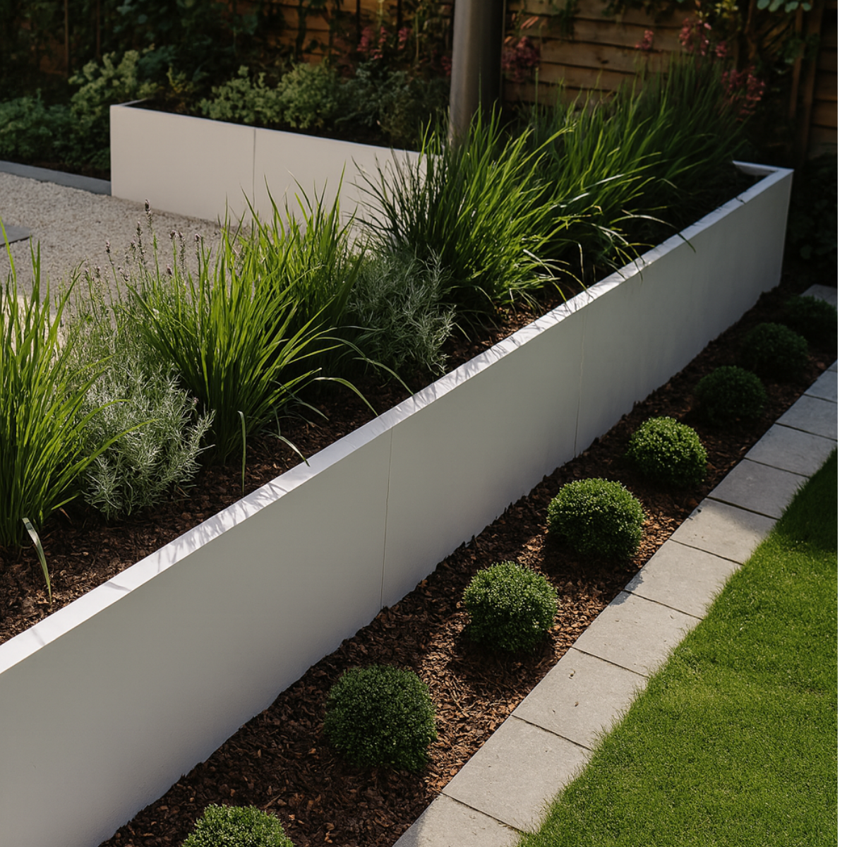 Stalen plantenbak VARNI 100 x 50 x 100 cm