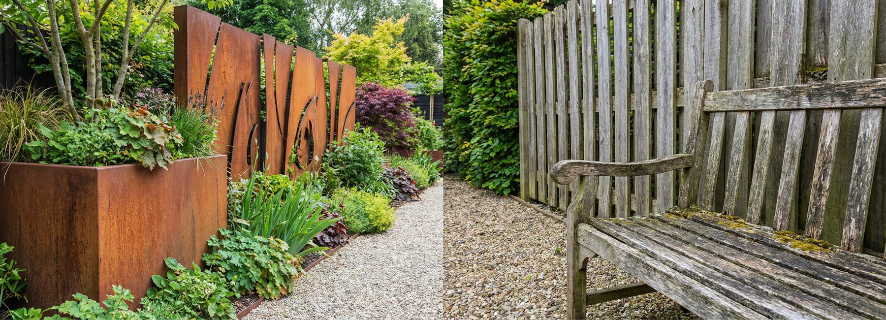 Cortenstaal of hout in de tuin? 7 redenen waarom cortenstaal wint!