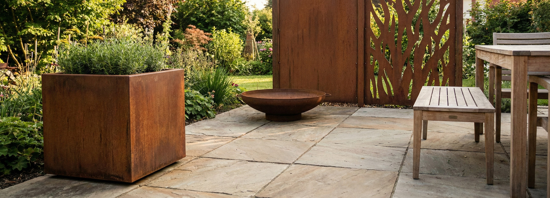 Geeft cortenstaal af? Zo voorkom je roestvlekken op je terras.