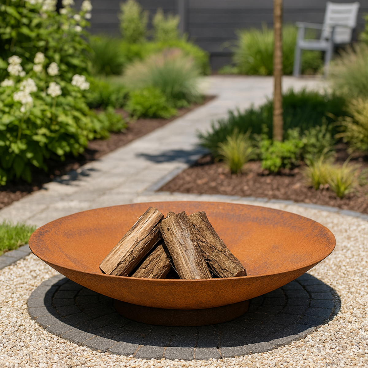 Cortenstaal vuurschaal FLAMO D 60 cm