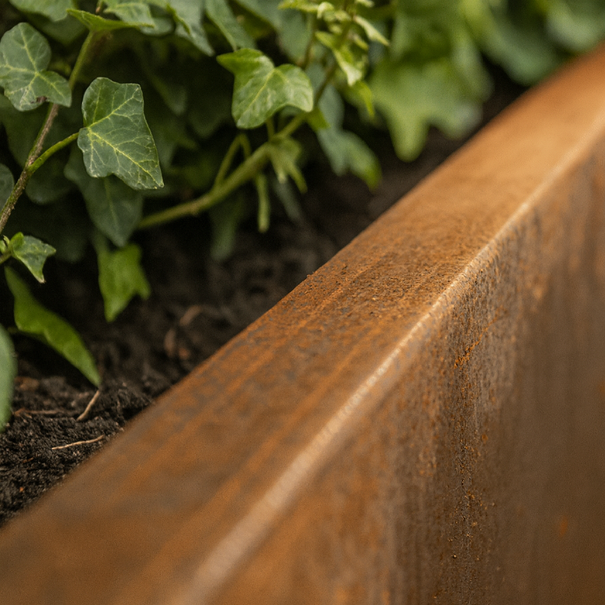 Cortenstaal keerwand buitenhoek SEGMENTA 50 x 20 x 30 cm