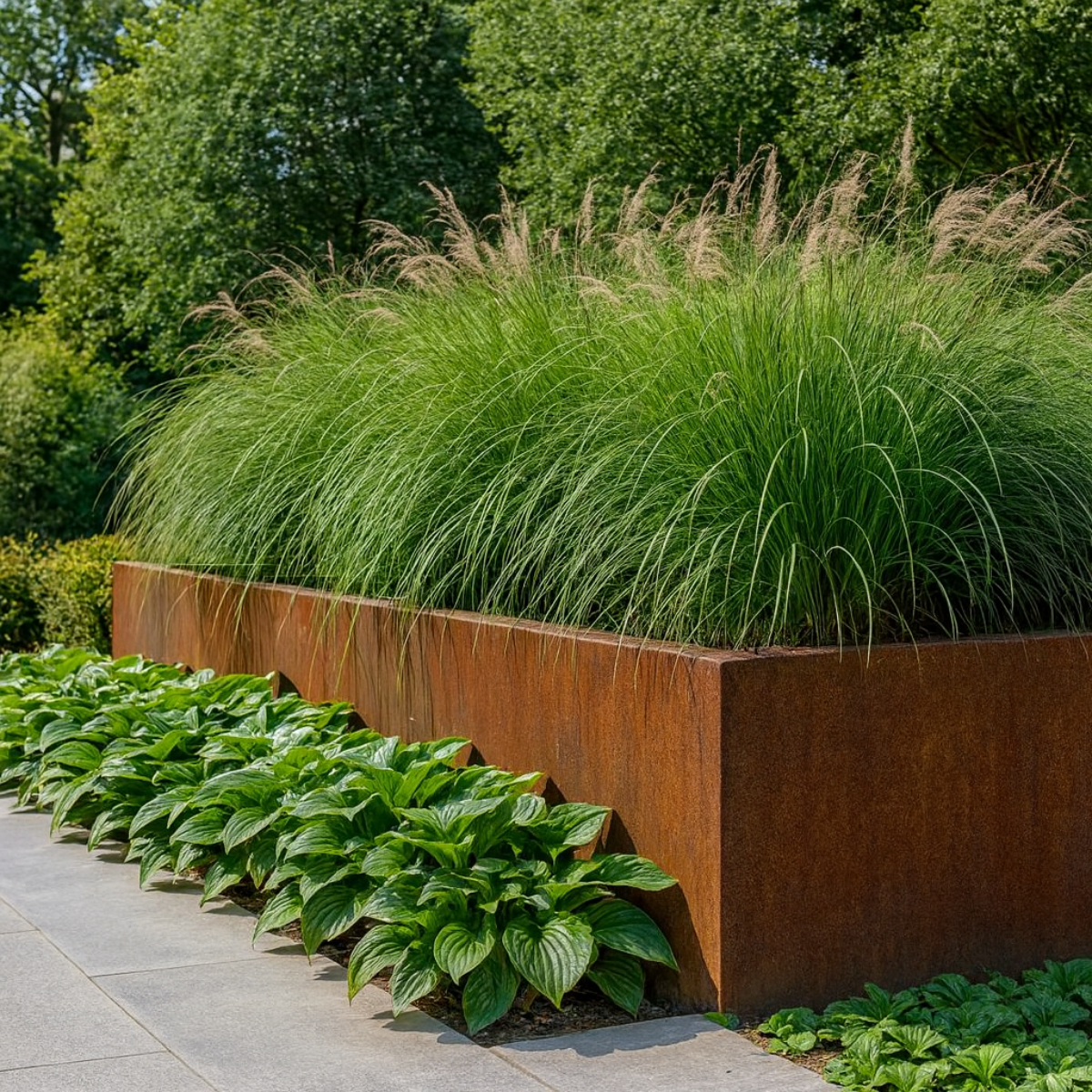 Cortenstaal keerwand buitenhoek SEGMENTA 50 x 20 x 30 cm