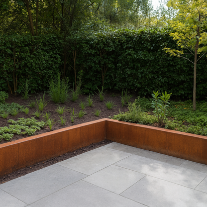 Cortenstaal keerwand recht SEGMENTA 100 x 20 x 30 cm