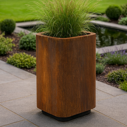 Cortenstaal plantenbak FORMA 50 x 50 x 80 cm