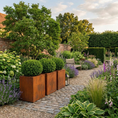 Cortenstaal plantenbak CORTEA 100 x 40 x 80 cm