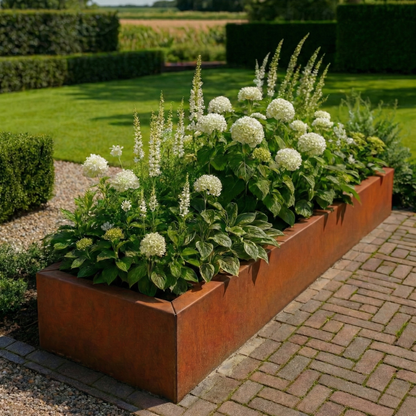 Cortenstaal plantenbak CORTEA 200 x 40 x 40 cm