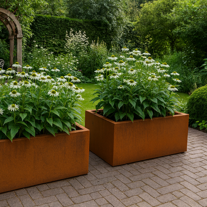 Cortenstaal plantenbak CORTEA 80 x 40 x 40 cm