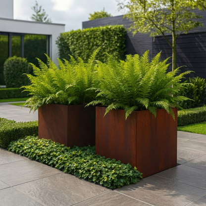 Cortenstaal plantenbak CORTEA 60 x 60 x 60 cm