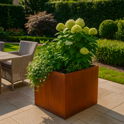 Cortenstaal plantenbak CORTEA 60 x 60 x 60 cm